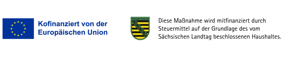 EU-Förderlogo: EFRE und ESF Sachsen — TaxPilot wurde im Rahmen einer EU-Förderung entwickelt.